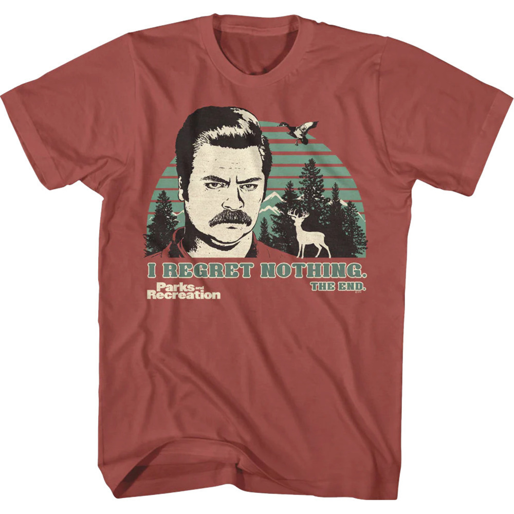 Ron Swanson I Regret Nothing Parks And Recreation Tshirt
